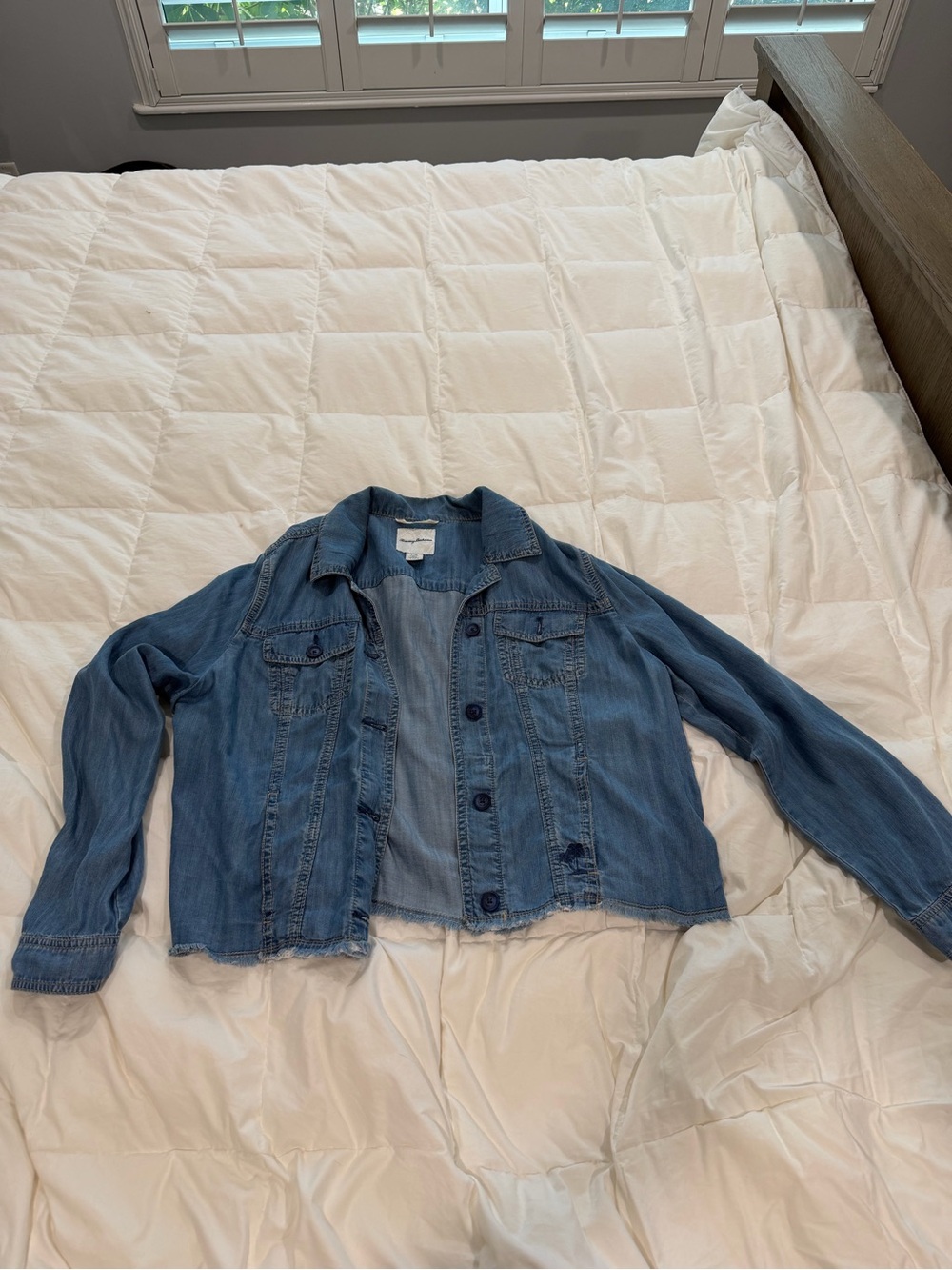 Tommy Bahama light blue Denim Button-Up Jacket